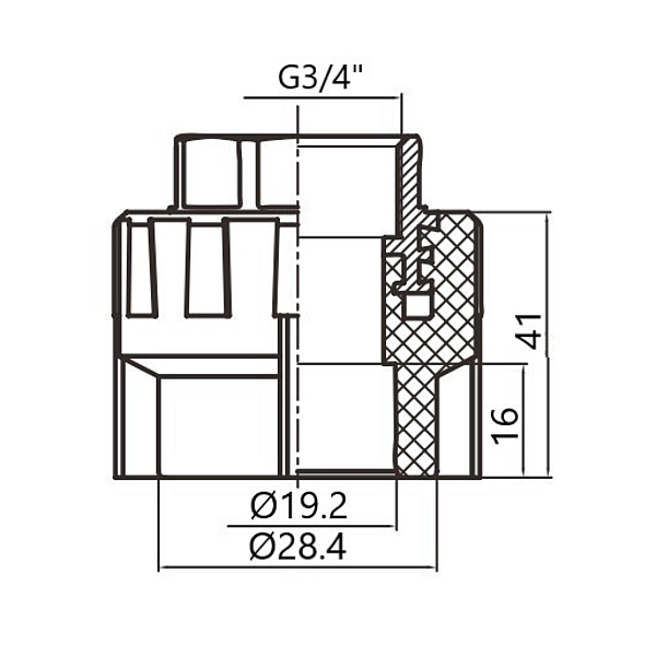 Муфта PPR Thermo Alliance 20х3/4" ВР - Фото - 2