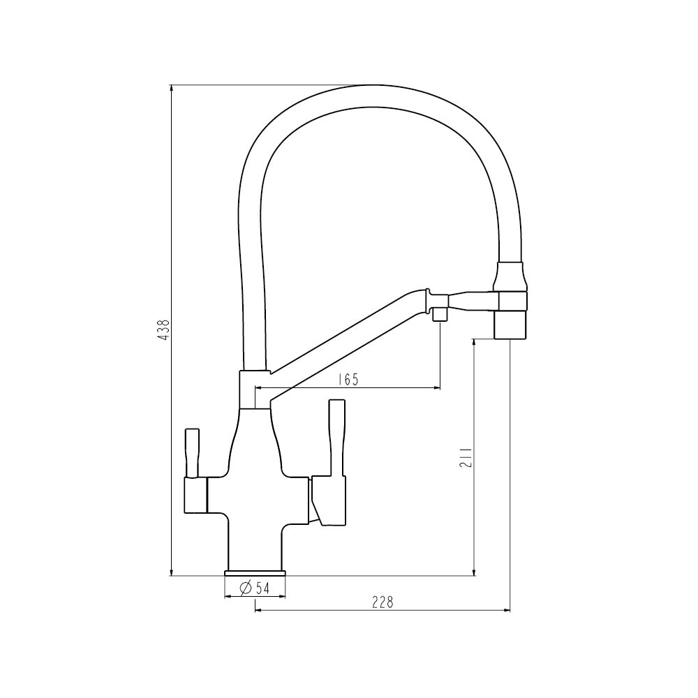 Змішувач для кухні під фільтр Frap F4397-3 з гнучким виливом - Фото - 5
