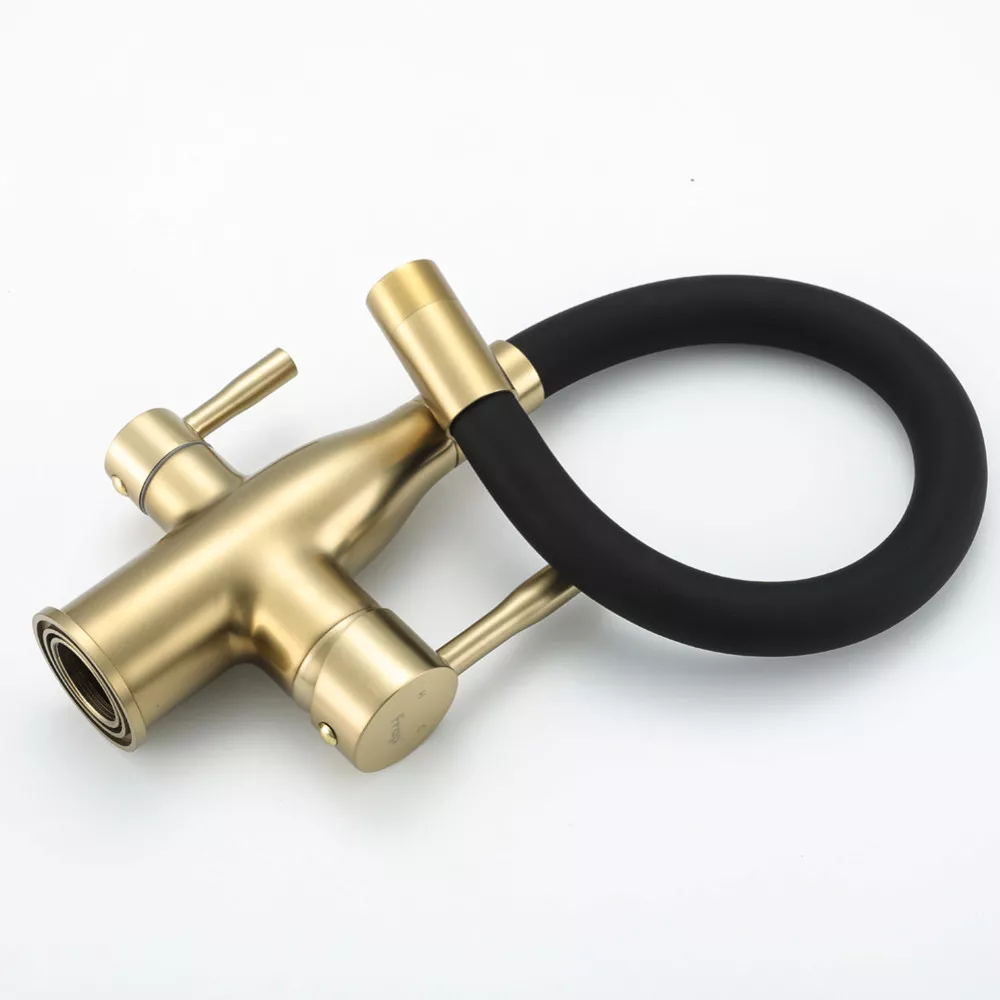 Змішувач для кухні під фільтр Frap з гнучким виливом - Фото - 5