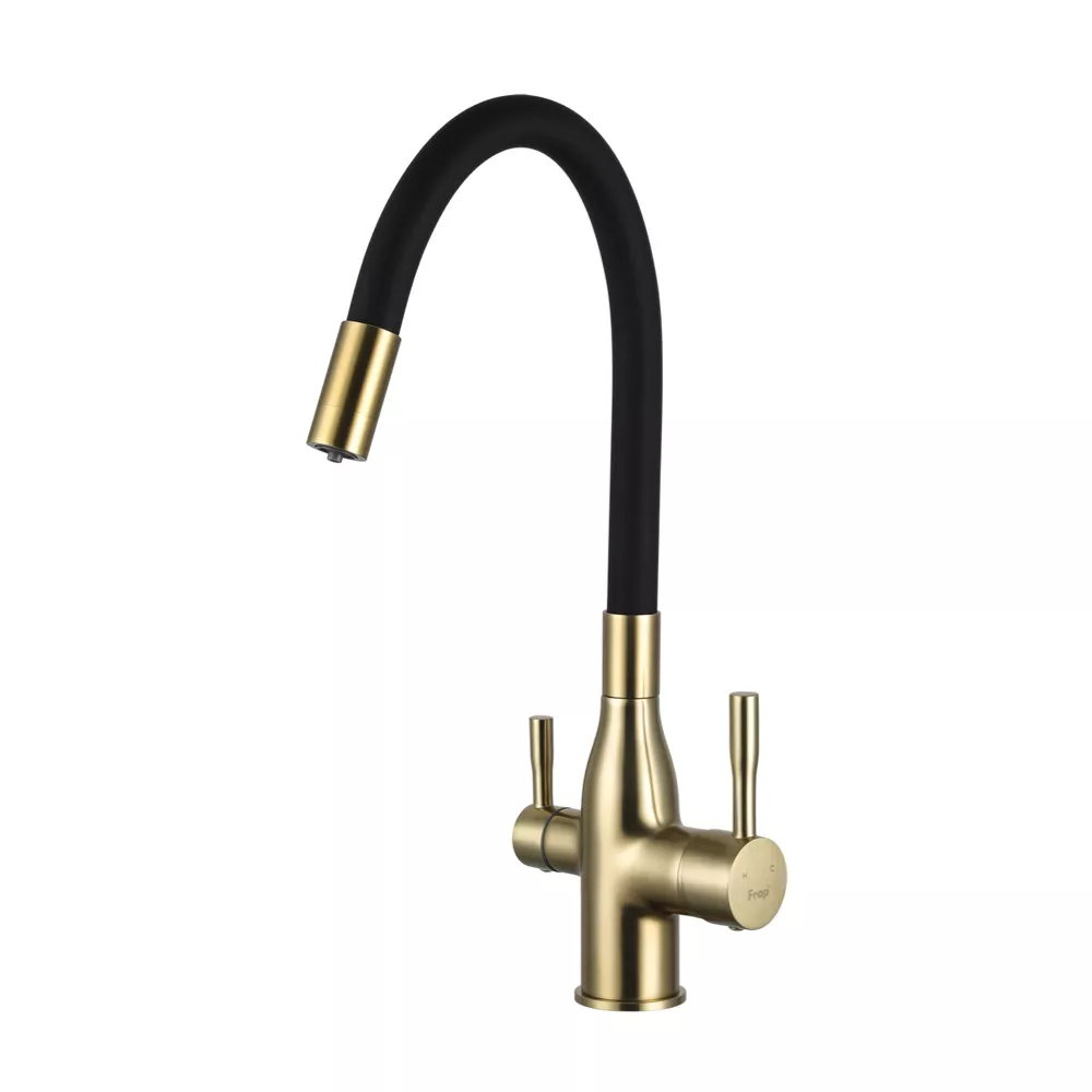 Змішувач для кухні під фільтр Frap з гнучким виливом