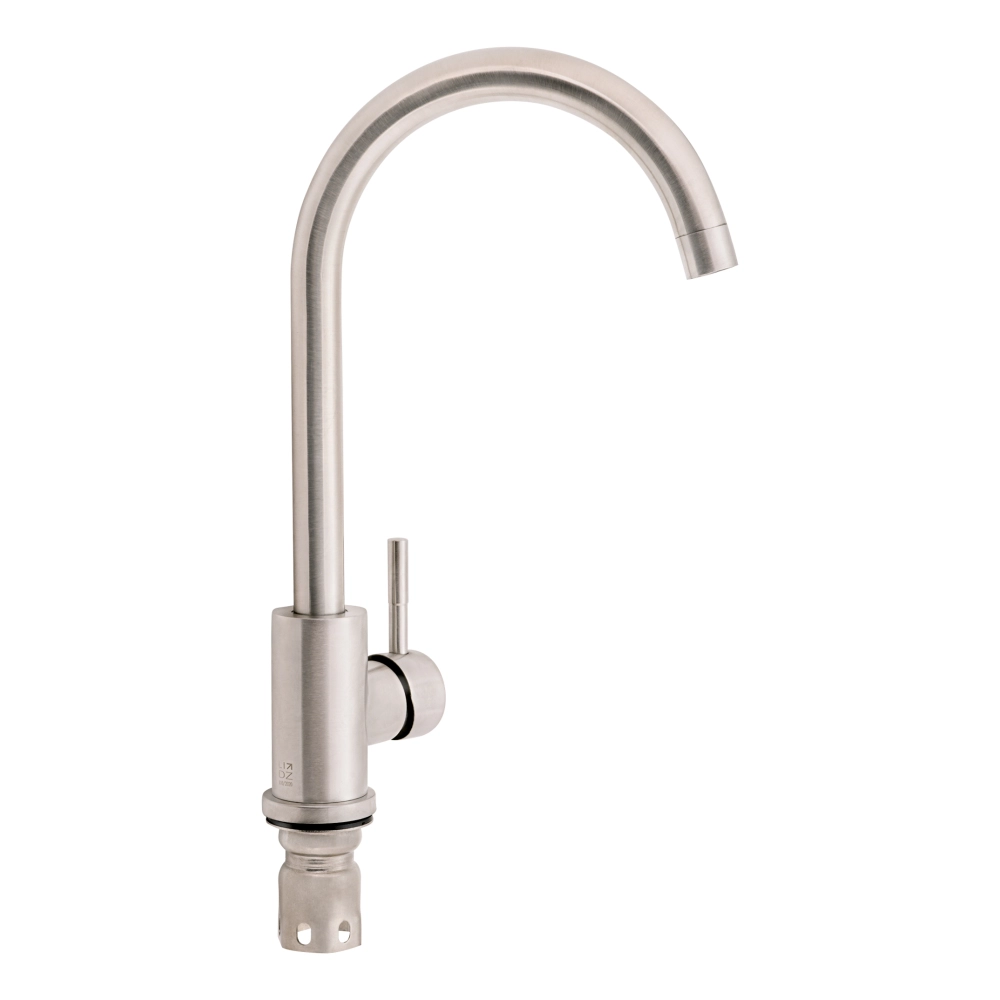 Набір: Мийка кухонна Handmade Brushed Steel Lidz+Змішувач+Корзинка - Фото - 3