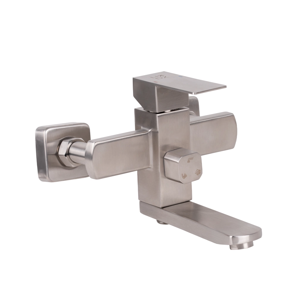 Набір: Душова система Kubis 1030 Nickel , Lidz на три споживачі+Змішувач для раковини Kubis Lidz - Фото - 4