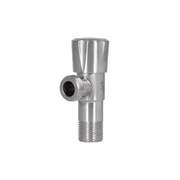 Кран кутовий Thermo Alliance Standart 1/2"ЗЗ нерж., з керам. буксою TAS347W1515SS