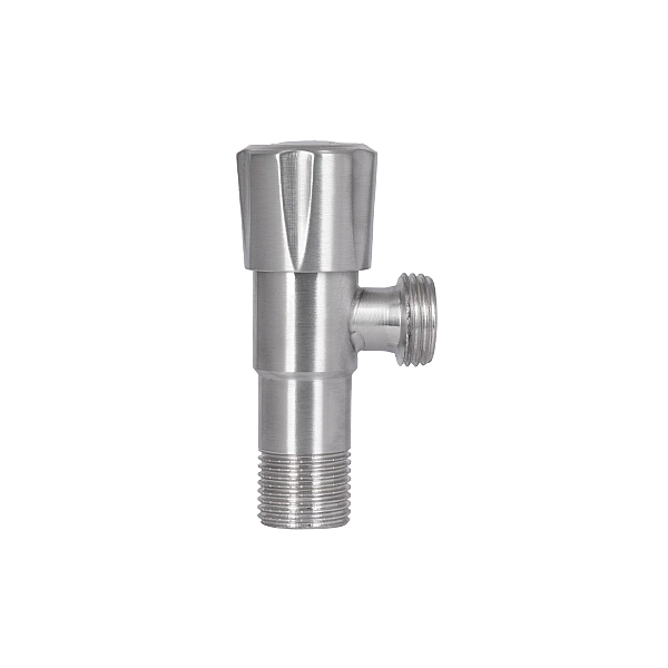 Кран кутовий Thermo Alliance Standart 1/2"ЗЗ нерж., з керам. буксою TAS347W1515SS - Фото - 5