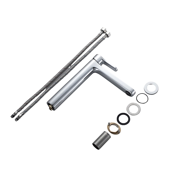 Смеситель латунный для раковины Lidz Astra 001FH высокий (k35) LDAST001FHCRM48090 Chrome - Фото - 8