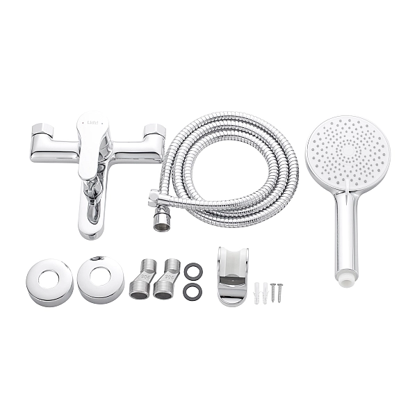 Смеситель латунный для ванны Lidz Astra 006 (c душевым гарнитуром) (k35) LDAST006CRM48087 Chrome - Фото - 5