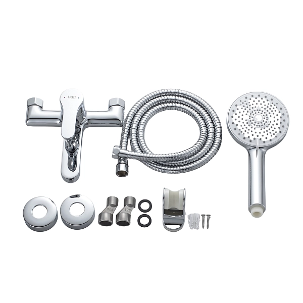 Смеситель латунный для ванны Lidz Astra 006 (c душевым гарнитуром) (k35) LDAST006CRM48087 Chrome - Фото - 7