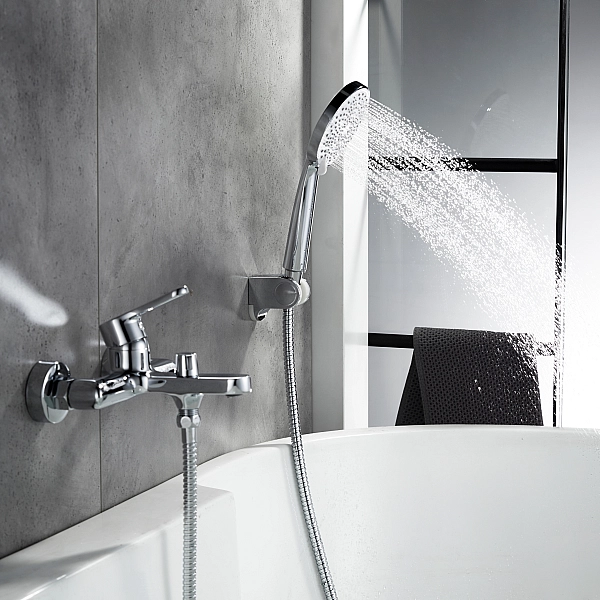 Смеситель латунный для ванны Lidz Astra 006 (c душевым гарнитуром) (k35) LDAST006CRM48087 Chrome - Фото - 8
