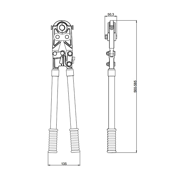 Инструмент для пресс-фитинга Thermo Alliance d16-32 ручной STD-402 - Фото - 2