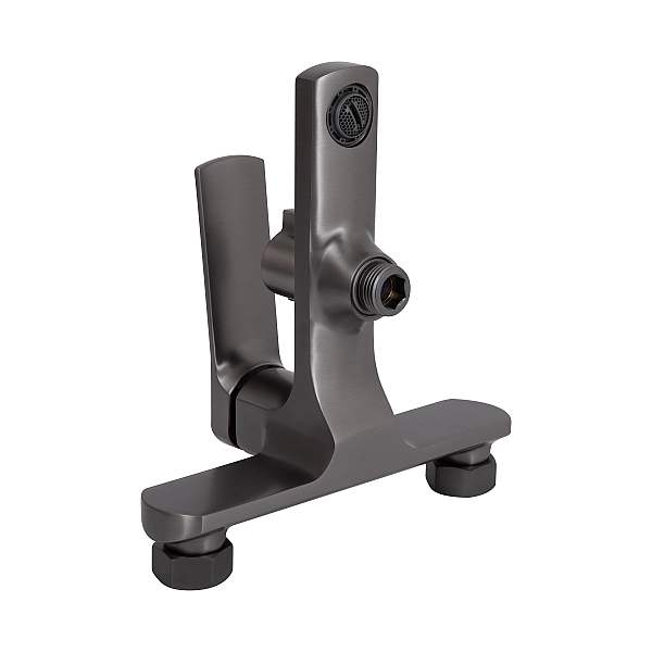 Змішувач для ванни Qtap Slavonice (з душовим гарнітуром) QTSLV259GMB48035 Gunmetal Black PVD - Фото - 4