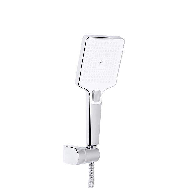 Смеситель для ванны Qtap Presto (c душевым гарнитуром) QTPRE259CRW45579 Chrome/White - Фото - 5