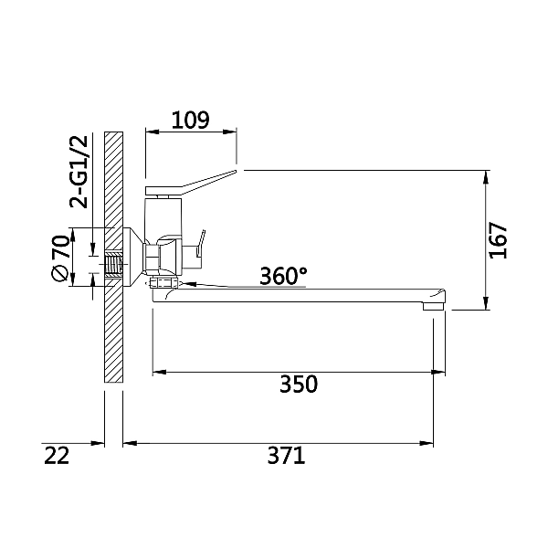 Змішувач для ванни Qtap Presto з довгим поворотним виливом (з душовим гарнітуром) QTPRE2601CRW45578 Chrome/White - Фото - 2