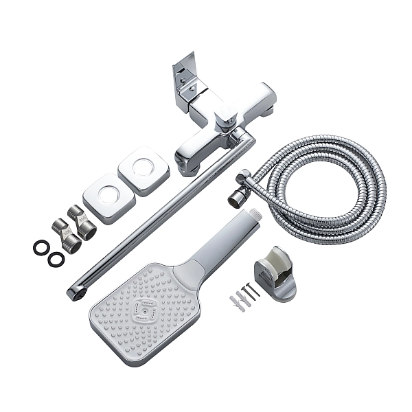 Смеситель латунный для ванны Lidz Orion 005 с поворотным изливом (c душевым гарнитуром) (k35) LDORI005CRM48094 Chrome - Фото - 8