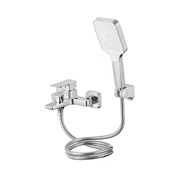 Смеситель латунный для ванны Lidz Orion 006 (c душевым гарнитуром) (k35) LDORI006CRM48093 Chrome - Фото - 3