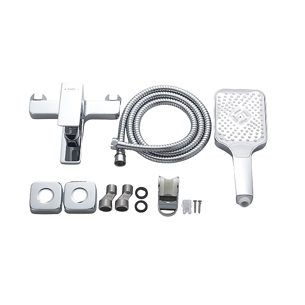 Смеситель латунный для ванны Lidz Orion 006 (c душевым гарнитуром) (k35) LDORI006CRM48093 Chrome - Фото - 8