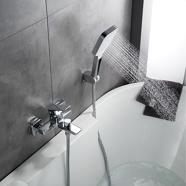 Смеситель латунный для ванны Lidz Orion 006 (c душевым гарнитуром) (k35) LDORI006CRM48093 Chrome - Фото - 9