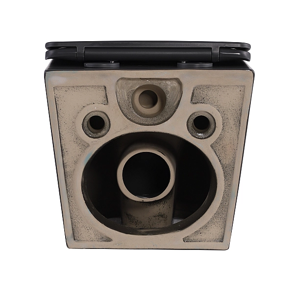 Унитаз подвесной Robin Ultra Quiet 490×365×325 мм, Anthracite, с сиденьем Slim Duroplast / Soft-close / Quick Release QT13332381АSAN Qtap - Фото - 7