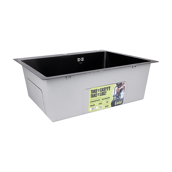 Lidz Handmade H6050HB Мойка для кухни интегрированная Decor Black PVD Honeycomb 2,5/0,5 мм LDH6050BDECPVD48371 - Фото - 4