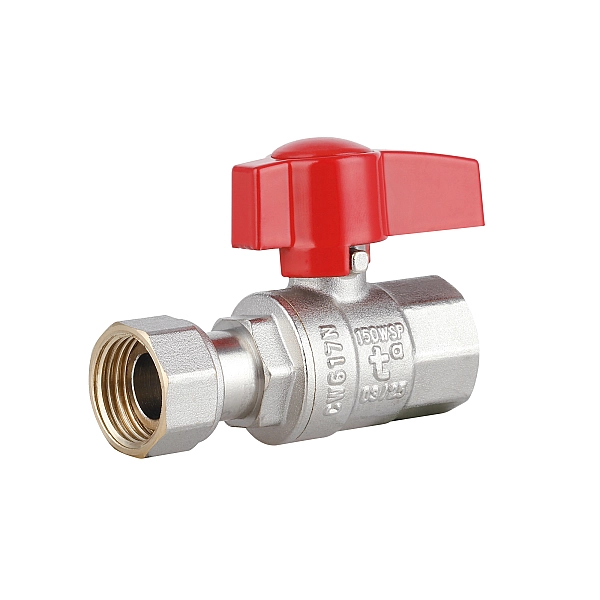 Кран шаровой 1/2"ВВ прямой, PN40, с накидной гайкой Standart TAS260W15 Thermo Alliance