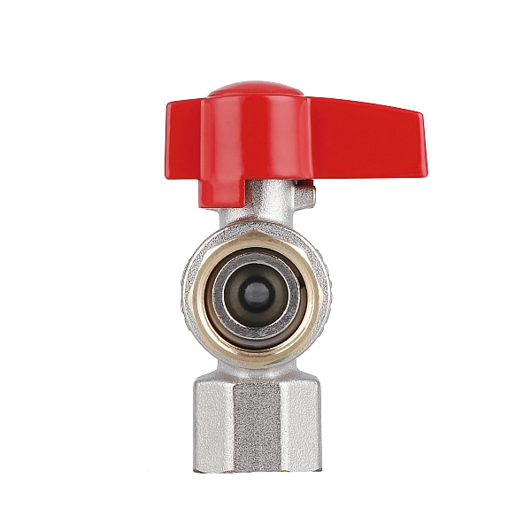 Кран шаровой Thermo Alliance Standart 1/2"ВВ угловой, PN40, с накидной гайкой TAS223W15 - Фото - 6