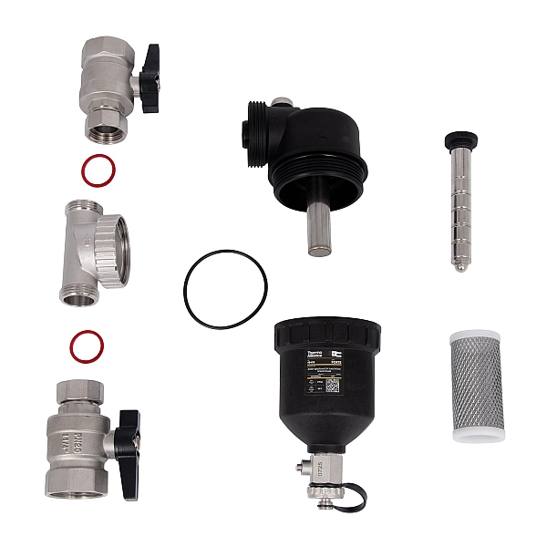 Фільтр-дешламатор Thermo Alliance Forte 1 1/4", поворотний (магнітний шламоуловлювач) TAF400G32 - Фото - 8