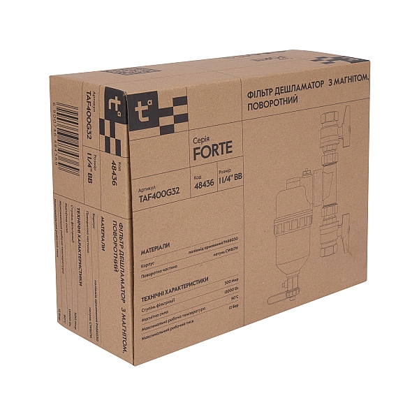 Фільтр-дешламатор Thermo Alliance Forte 1 1/4", поворотний (магнітний шламоуловлювач) TAF400G32 - Фото - 10