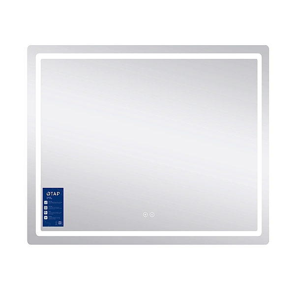 Дзеркало Qtap Mideya (MI2) 900х700 з LED-підсвічуванням Touch, з антизапотіванням, з димером, рег. яскравості QT2078NCF9070 - Фото - 4