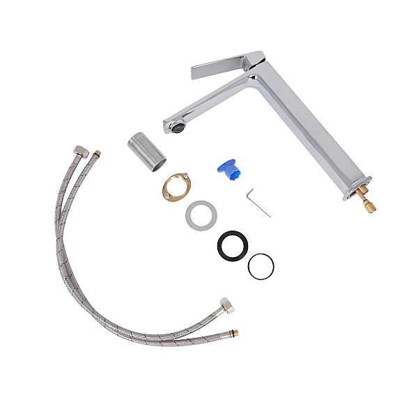 Змішувач для раковини високий Qtap Capricorn, Chrome (k26) QTCAP1060H102C48220 - Фото - 7