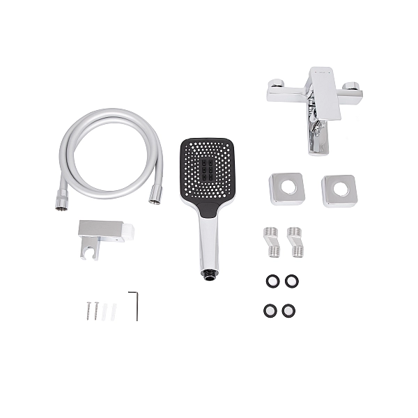 Смеситель для ванны Qtap Capricorn с душевым гарнитуром Chrome (k35) QTCAP3060102C48222 - Фото - 7