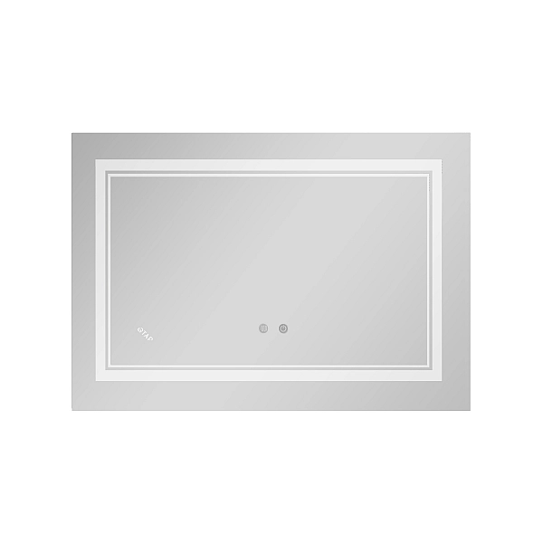 Зеркало Qtap Cardinal (CA1) 800х600 с LED-подсветкой Touch, с антизапотеванием, с диммером, рег. темп. цвета (3000-6500K) Reverse QT0478C8060 - Фото - 3