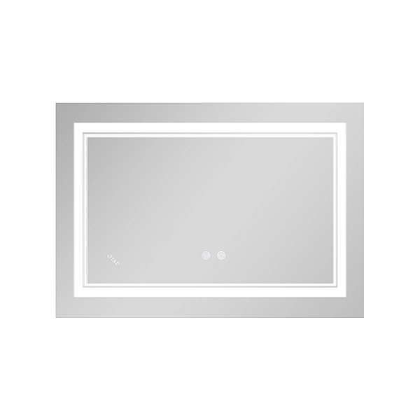 Зеркало Qtap Cardinal (CA1) 800х600 с LED-подсветкой Touch, с антизапотеванием, с диммером, рег. темп. цвета (3000-6500K) Reverse QT0478C8060 - Фото - 4