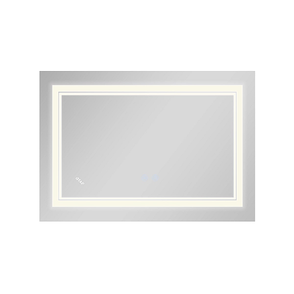 Зеркало Qtap Cardinal (CA1) 800х600 с LED-подсветкой Touch, с антизапотеванием, с диммером, рег. темп. цвета (3000-6500K) Reverse QT0478C8060 - Фото - 6
