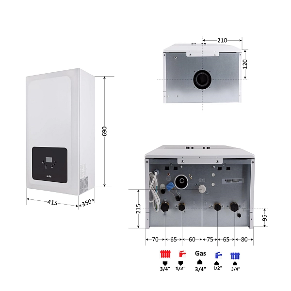 Котел газовый Airfel Optimum Premix 36 кВт - Фото - 2