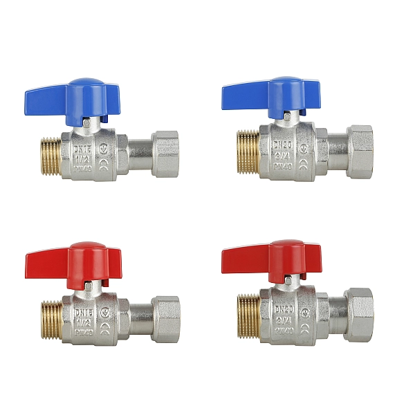 Комплект прямых кранов Thermo Alliance Standart 1/2"ВН -3/4"ВН с накидной гайкой  для подключенние котла TAS262RBW1520 - Фото - 4