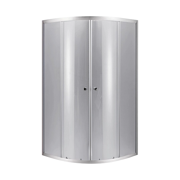 Lidz Набор: Душевая кабина Latwa SC90x90.SAT.LOW.DGR, полукруглая, стекло тонированное 4 мм + Душевой поддон Kapielka ST90x90x14 - Фото - 3