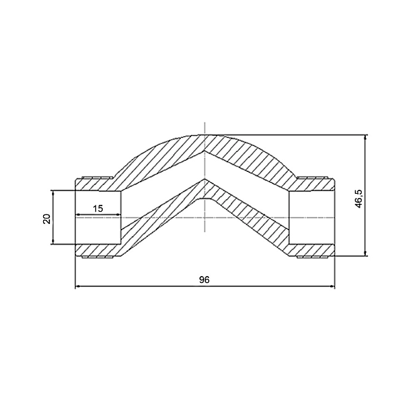 Обвод короткий PPR Blue Ocean 20 - Фото - 2