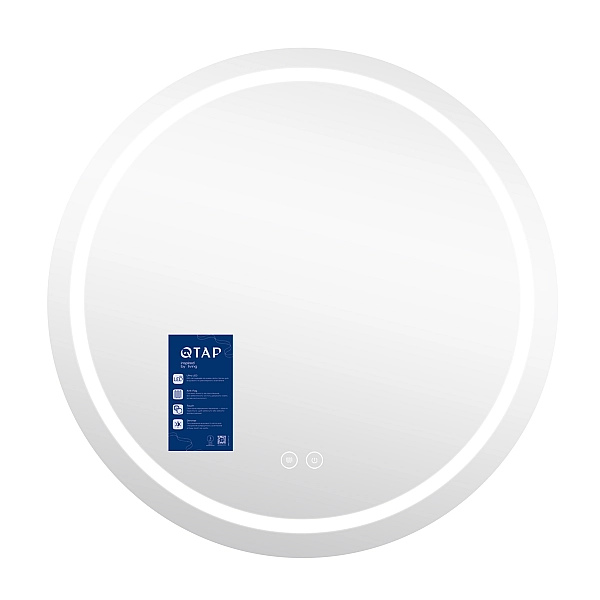 Дзеркало Qtap Mideya R1000 з LED-підсвічуванням Touch, з антизапотіванням, димером QTMIDR100049003 - Фото - 4