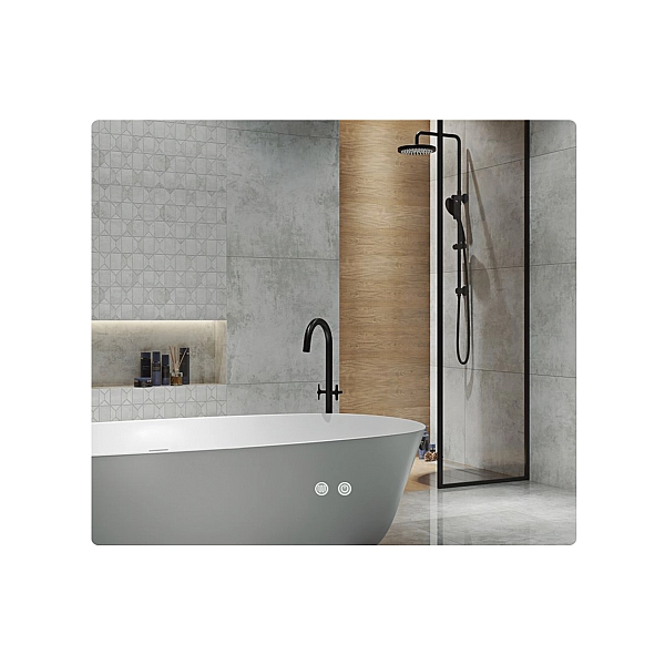 Зеркало Qtap Taurus (TA2) 1000×800 мм с LED-подсветкой Touch, с антизапотеванием, с диммером, рег. темп. цвета (3000-6500K) QTTAU100080048957