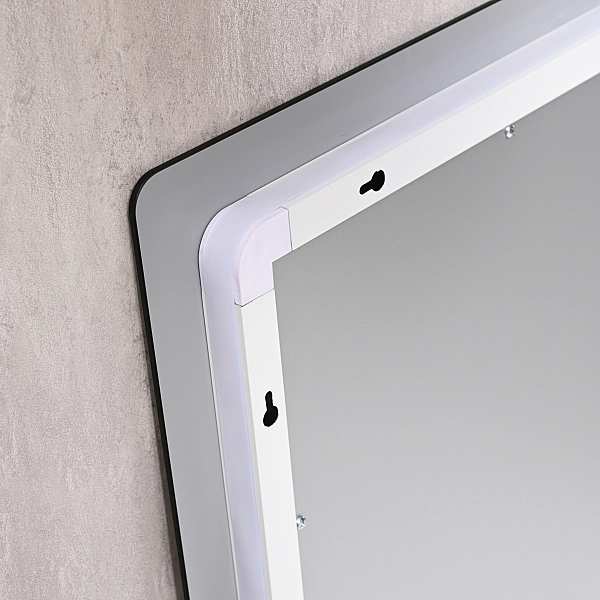 Дзеркало Qtap Taurus (TA2) 800×600 мм з LED-підсвічуванням Touch, з антизапотіванням, з димером, рег. темп. кольору (3000-6500K) QTTAU8006004895 - Фото - 5