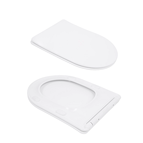 Унитаз напольный Qtap Evia Ultra Quiet 630×350×795 мм с сиденьем Soft-close, White QTEVI27W49258 - Фото - 8