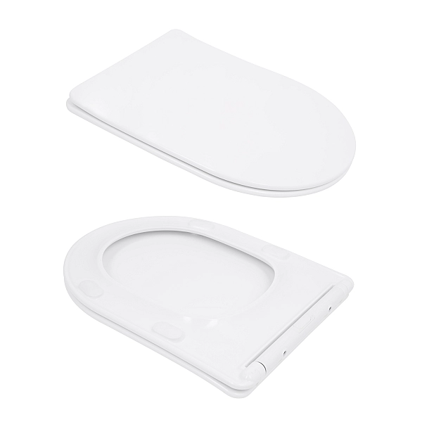 Унитаз напольный Qtap Arvin Ultra Quiet 630×350×795 мм с сиденьем Soft-close, White QTARV27W49259 - Фото - 8