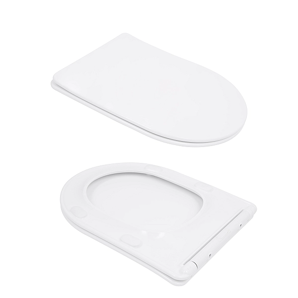 Унітаз підлоговий Qtap Leo Ultra Quiet 620×355×790 мм з сидінням Soft-close, White QTLEO27W49261 - Фото - 8