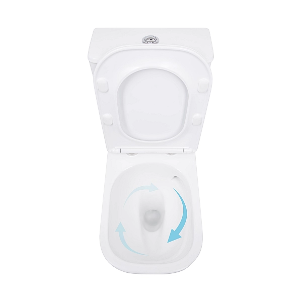 Унитаз напольный Qtap Aquarius Ultra Quiet 620×355×790 мм с сиденьем Soft-close, White QTAQAW27W49262 - Фото - 6