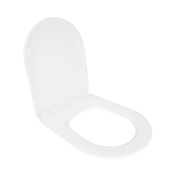 Сиденье для унитаза Qtap (Evia, Arvin, Leo 630) 410x330x22 мм, White, с микролифтом, Slim Duroplast, Quick Release QTSC179W49264 - Фото - 3