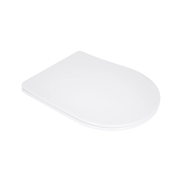 Сидіння для унітазу Qtap (Evia, Arvin, Leo 630) 410x330x22 мм, White, з мікроліфтом, Slim Duroplast, Quick Release QTSC179W49264