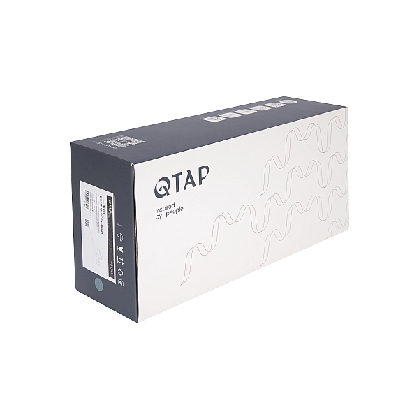 Змішувач для ванни Qtap Arvin з довгим поворотним виливом та душовим гарнітуром QTARV260CRM48641 Chrome - Фото - 8