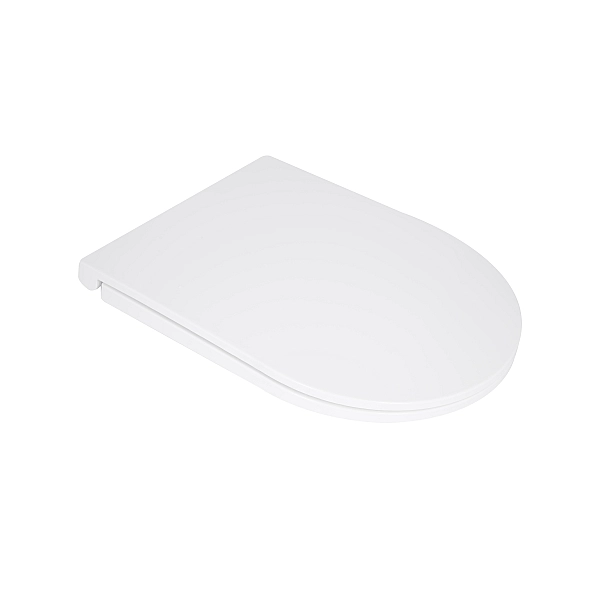 Сиденье для унитаза Qtap (Kolibri) 455×360×30 мм, White, с микролифтом Slim Duroplast, Quick Release QTST179W49488