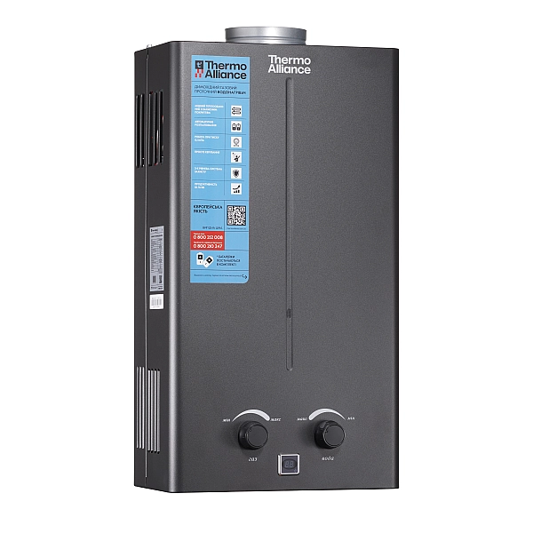 Колонка газовая дымоходная Thermo Alliance JSD20-10CR BLACK 10 л - Фото - 3