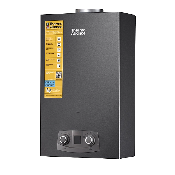 Колонка газовая дымоходная Thermo Alliance JSD20-10NQB BLACK 10 л EURO+ - Фото - 4