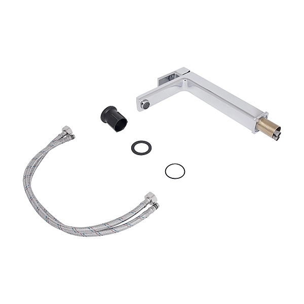 Змішувач для раковини  Lidz Dozorca 001FH високий (k35) Chrome LDDOZ001FHCRM48990 - Фото - 7